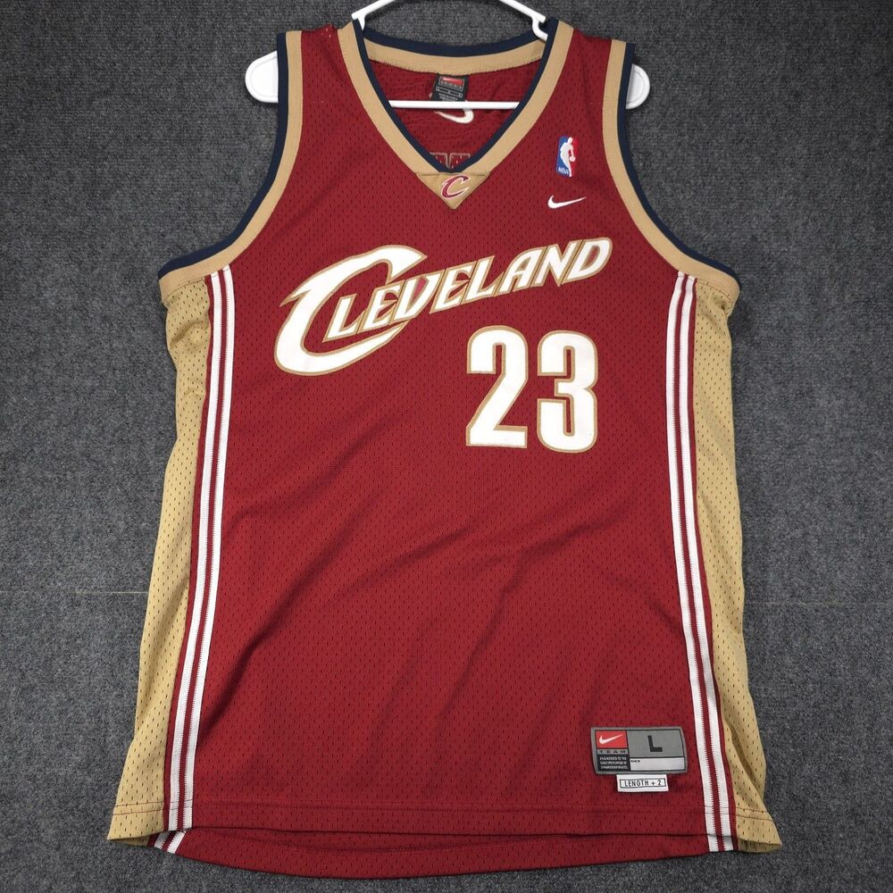 Nike LeBron James #23 Cleveland Cavaliers Alternate Jersey Mens L Length+2